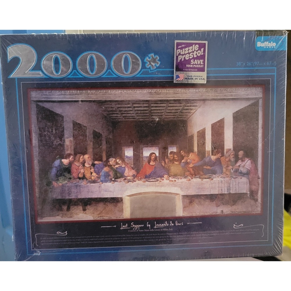 Vtg Buffalo Games The Last Supper 2000 Piece Jigsaw Puzzle Leonardo da Vinci New
